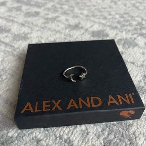 Alex and Ani moon and star ring